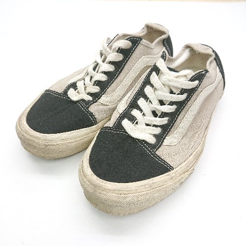 ◇ Θ VANS ヴァンズ vans off the wall スニーカー サイズ 22.5 グレー ネイビー レディース E 【中古】のサムネイル