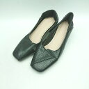 ◇ Θ FASHION スクエアトゥ パンプス サイズ23 ブラック レディース E 【中古】(4)