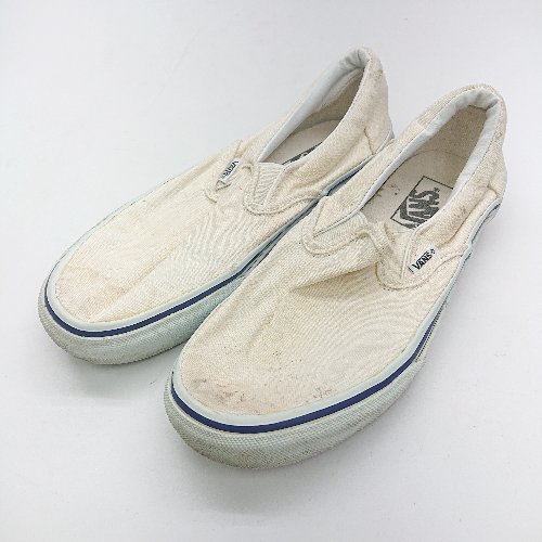 ◇ Θ VANS ヴァンズ スリッポン サイズ23.5 ベージュ系 レディース E 【中古】