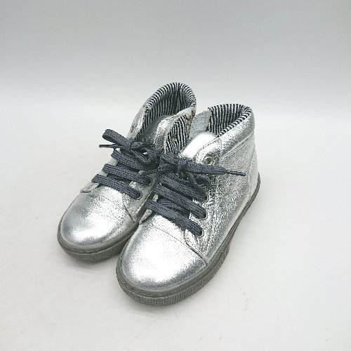 ◇ Θ PETIT BATEAU キッズ ハイカットスニーカー サイズ27 シルバー グレー 男の子 女の子 E 【中古】 ◇ Θ PETIT BATEAU キッズ ハイカットスニーカー サイズ27 シルバー グレー 男の子 女の子 E 【中古】