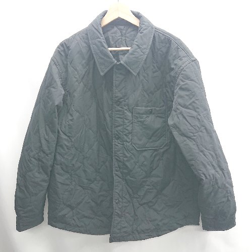 ◇ ⊇ GU オニオンキルト 中綿 長袖 ジャケット サイズXL ブラック メンズ E 【中古】