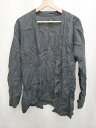 ◇ ⊂ SLICK スリック リネン100% 長袖 ジャケット カーディガン サイズ1 ブラック メンズ P 【中古】(4)