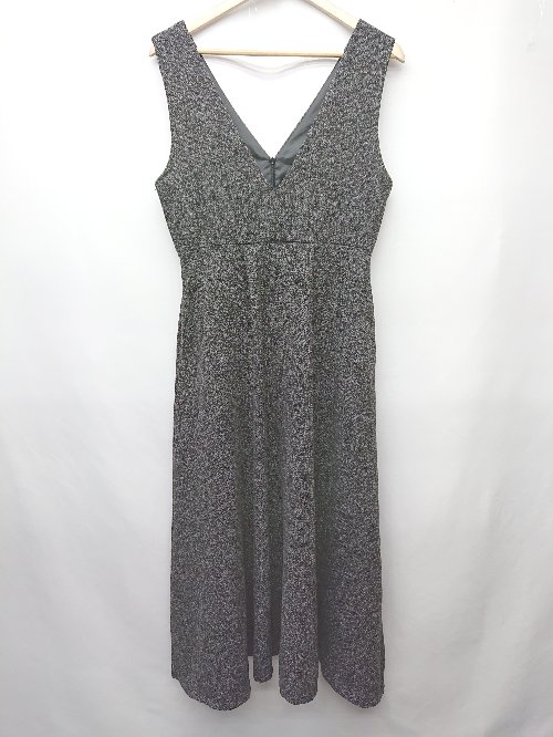 ◇ Θ La-gemme ラジェム ツイードライク ロング ジャンパー　スカート　ジャンスカ サイズM ブラック系 レディース P 【中古】(4)