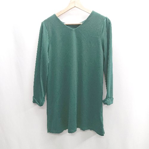 ◇ ⊇ Tiaclasse ティアクラッセ 長袖 チュニック サイズM グリーン系 レディース E 【中古】 ◇ ⊇ Tiaclasse ティアクラッセ 長袖 チュニック サイズM グリーン系 レディース E 【中古】