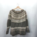 ◇ ⊇ CIAOPANIC TYPY チャオパニックティピー ノルディック 長袖 ニット サイズF ブラウン レディース E 【中古】