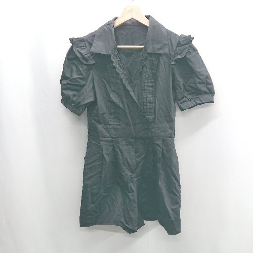 ◇ ⊂ Narcissus ナルシス 半袖 オールインワン サイズF ブラック系 レディース E 【中古】 ◇ ⊂ Narcissus ナルシス 半袖 オールインワン サイズF ブラック系 レディース E 【中古】