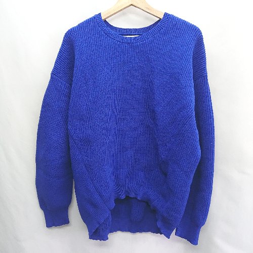 ◇ ⊇ antiqua アンティカ 長袖 ニット サイズF ブルー レディース E 【中古】