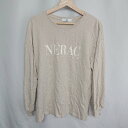 ◇ ⊇ Discoat ディスコート フロントロゴ 長袖 Tシャツ サイズ ライトブラウン レディース E 【中古】