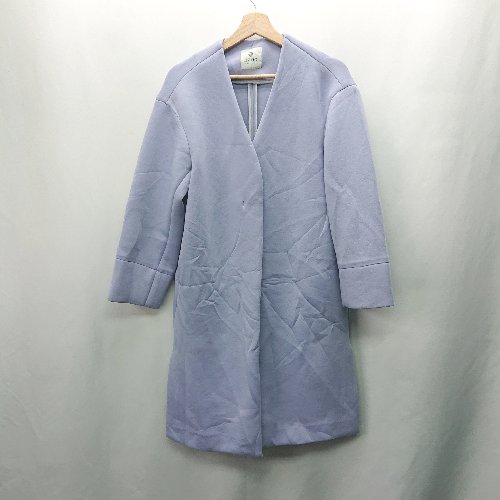◇ ⊇ nano universe ナノ ユニバース ストレッチ素材 長袖 コート サイズ36 パープル系 レディース E 【中古】