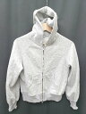 ◇ ⊇ PICCIN ピッチン 裏起毛 フリル袖 長袖 ジップアップ パーカー サイズM グレー レディース P 【中古】