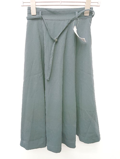 ◇ ◎●未使用●⊂ GLACIER ハニーズ タグ付き 膝下 フレア スカート サイズS ネイビー レディース P 【中古】