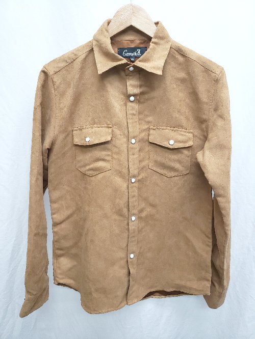 ◇ ⊇ CavariA キャバリア フェイクスエード 長袖 シャツ サイズM ブラウン メンズ P 【中古】