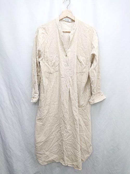 ◇ ⊇ Sonny Label サニーレーベル URBAN RESEARCH 長袖 膝下丈 ワンピース サイズF ベージュ系 レディース E 【中古】