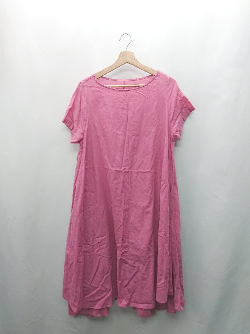 ◇ ⊂ MERLOT メルロー ペチコート付属 薄手 半袖 ロング丈 ワンピース サイズ 表記なし ピンク レディー..