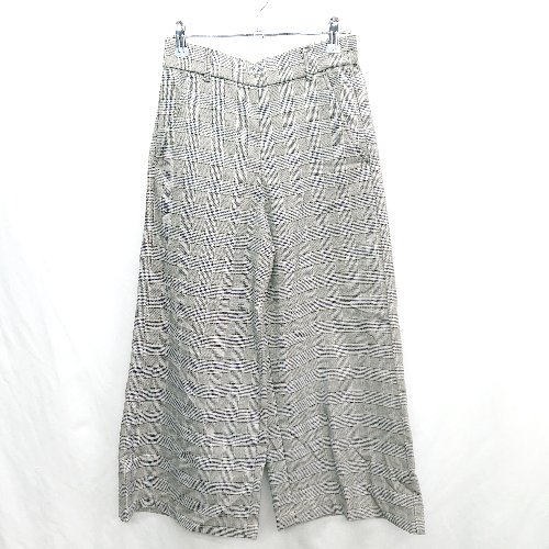 ◇ ⊇ glove ウエストゴム チェック フレアパンツ サイズS グレー レディース E 【中古】