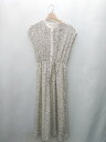 ◇ ⊂ Φ w closet ダブルクローゼット 総柄 ロング ワンピース サイズM ホワイト系 レディース E 【中古】