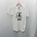 ◇ ⊂ Champion チャンピオン ロゴ入り 半袖 Tシャツ サイズM ホワイト レディース E 【中古】(4)