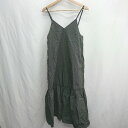 ◇ ⊂ B:MING by BEAMS コットン系 ノースリーブ ロング キャミワンピース サイズS グレー レディース E 【中古】