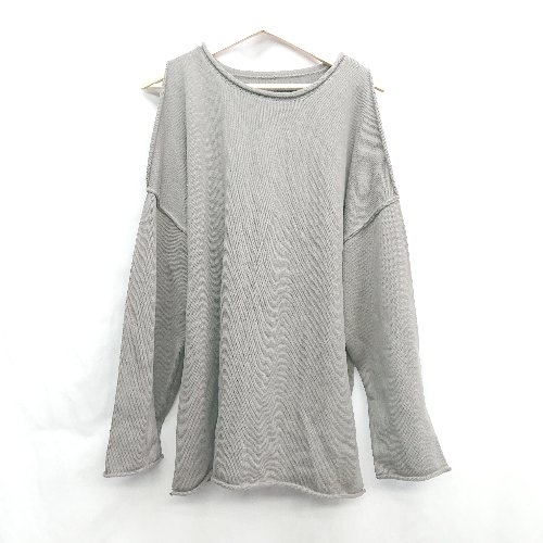 ◇ ⊇ mysty woman ミスティウーマン 長袖 ニット サイズF グレー系 レディース E 【中古】 ◇ ⊇ mysty woman ミスティウーマン 長袖 ニット サイズF グレー系 レディース E 【中古】