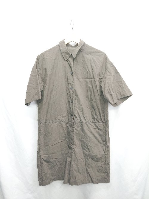 ◇ ⊂ BABYLONE バビロン 綿混合 半袖 オールインワン サイズF カーキ系 レディース E 【中古】