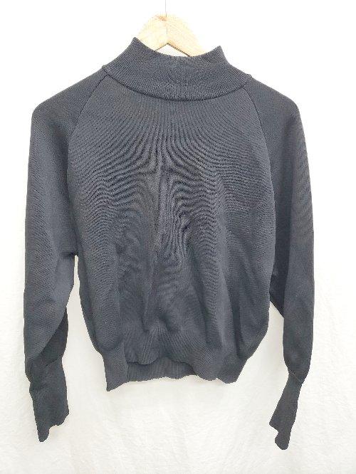 ◇ ⊂ UNITED TOKYO ハイネック　ボリュームスリーブ 長袖 ニット サイズFREE ブラック レディース P 【中古】