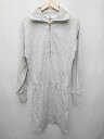◇ ◎●未使用●Θ MOUSSY タグ付き ZIP UP MINI ドレス 長袖 ミニ スウェット ワンピース サイズ1 グレー レディース P 【中古】