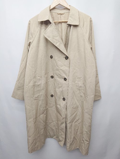 ◇ ⊇ GU ジーユー 長袖 トレンチコート サイズLL ベージュ レディース P 【中古】