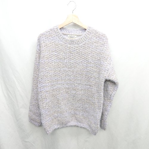 ◇ ⊇ tageechita タジチタ ウール混合 長袖 ニット サイズM ラベンダー系 レディース E 【中古】