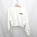 ◇ ⊇ ADAM ET ROPE アダムエロペエロぺ 綿 クロップド丈 WEB限定 長袖 スウェット サイズF ホワイト レディース E 【中古】