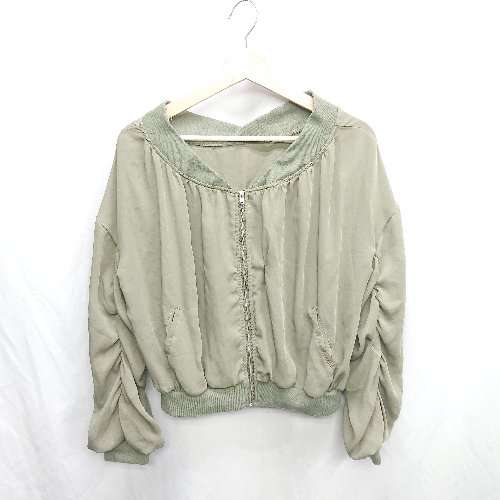 ◇ ⊂ RETROGIRL レトロガール 長袖 ブルゾン サイズM カーキ レディース E 【中古】 ◇ ⊂ RETROGIRL レトロガール 長袖 ブルゾン サイズM カーキ レディース E 【中古】