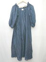 ◇ ◎⊂ U by SPICK&SPAN × MIRAI.M 松田未来 2WAY オフショル ドレス ワンピース サイズ36 ネイビー レディース P 【中古】