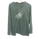 ◇ ⊇Φ Heather ヘザー コットン100% 長袖 ロングコートTシャツ サイズフリー ブラック レディース E 【中古】