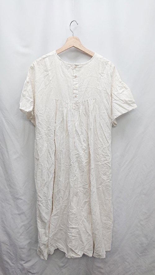 ◇ ⊂ SM2 サマンサ モスモス 半袖 膝下丈 ワンピース サイズF ホワイト系 レディース E 【中古】