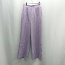 ◇ Θ SENSE OF PLACE by URBAN RESEARCH ハイウエスト ストレートパンツ サイズ S パープル系 レディース E 【中古】