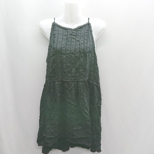◇ ⊂ URBAN RESEARCH アーバンリサーチ 総柄 レースキャミチュニック サイズF ブラック系 レディース E 【中古】