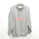 ◇ ⊇ KOOKYN 長袖 ハーフジッププルオーバー サイズF グレー メンズ E 【中古】