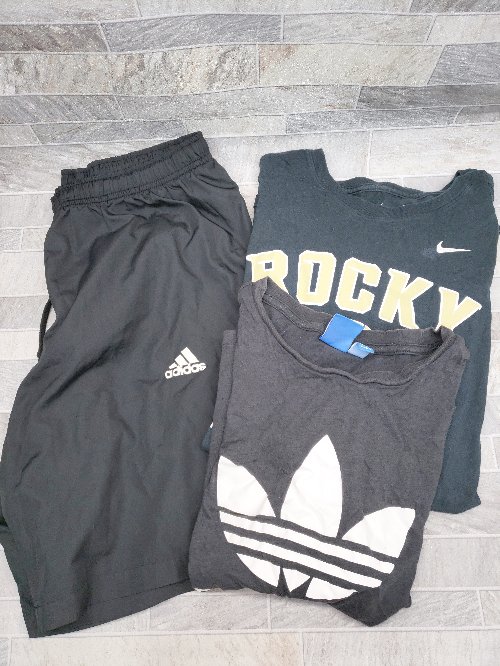 ◇ Θ 《 NIKE adidas まとめ売り3点セット サイズXL/O/OT Tシャツ/パンツ メンズ 》 P 【中古】