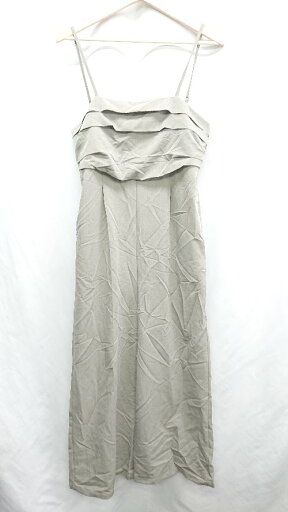 ◇ callautia 袖なし サロペット サイズL カーキ レディース E 【中古】 ◇ callautia 袖なし サロペット サイズL カーキ レディース E 【中古】