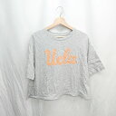 ◇ ⊂Φ Discoat ディスコート UCLAコラボ 半袖 ドロスト ショート Tシャツ サイズF グレー レディース E 【中古】