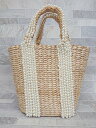 ◇ ⊂ ZARA ザラ パール かご バッグ ベージュ レディース P 【中古】
