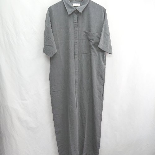 ◇ ⊂ pattern torso パターントルソ 半袖 オーバーオール サイズF グレー レディース E 【中古】 ◇ ⊂ pattern torso パターントルソ 半袖 オーバーオール サイズF グレー レディース E 【中古】