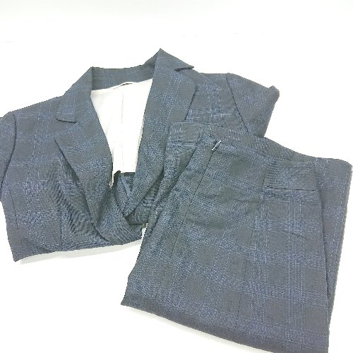 ◇ ⊇ Astoria Fleure チェック柄 膝上丈 S ジャケット スカート セットアップ サイズ7AR ネイビー ブラック レディース E 【中古】 ◇ ⊇ Astoria Fleure チェック柄 膝上丈 S ジャケット スカート セットアップ サイズ7AR ネイビー ブラック レディース E 【中古】