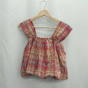 ◇ ⊂ merlot メルロー チェック柄 ノースリーブ サイズF レッド系 レディース E 【中古】