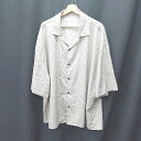 ◇ ⊂ remer リメール 総柄 半袖 シャツ サイズL グレー系 メンズ E 【中古】(4)