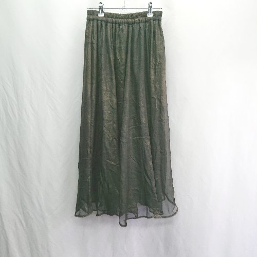 ◇ Θ INGNI イング ロング チュール スカート サイズF ブラック系 レディース E 【中古】