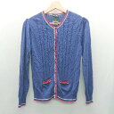 ◇ ⊂ Φ JAMES COVIELLO FOR ANNA SUI 長袖 カーディガン サイズP/S ブルー レディース E 【中古】
