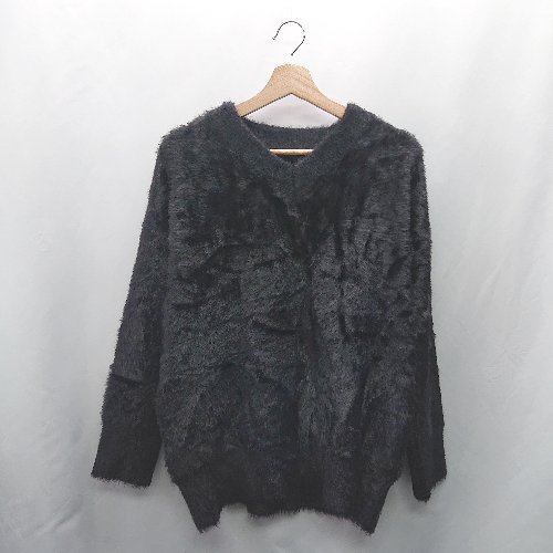 ◇ ⊇ Aunt Marie's アントマリーズ 長袖 ニット サイズF ブラック系 レディース E 【中古】 ◇ ⊇ Aunt Marie's アントマリーズ 長袖 ニット サイズF ブラック系 レディース E 【中古】