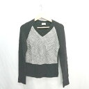 ◇ ⊇ PHILOSOPHY DI ALBERTA FERRETTI チェック柄 長袖 ニット サイズ USA6 ブラック レディース E 【中古】