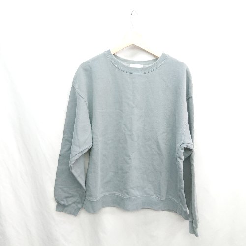 ◇ ⊇ WYM LIDNM ウィム バイ リドム 綿 長袖 トレーナー サイズM スモーキーブルー メンズ E 【中古】