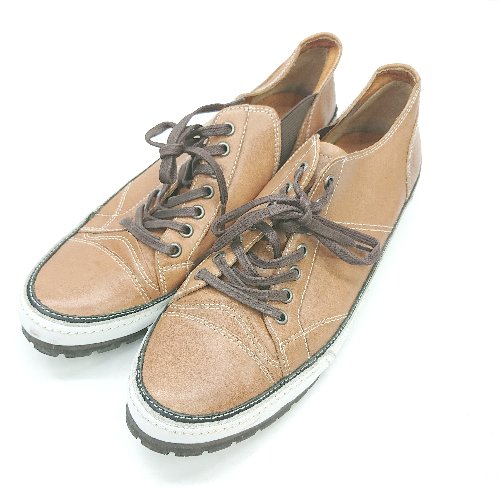 ◇ Θ whoop'EE' サイドゴア スニーカー サイズ40 ライトブラウン系 メンズ E 【中古】